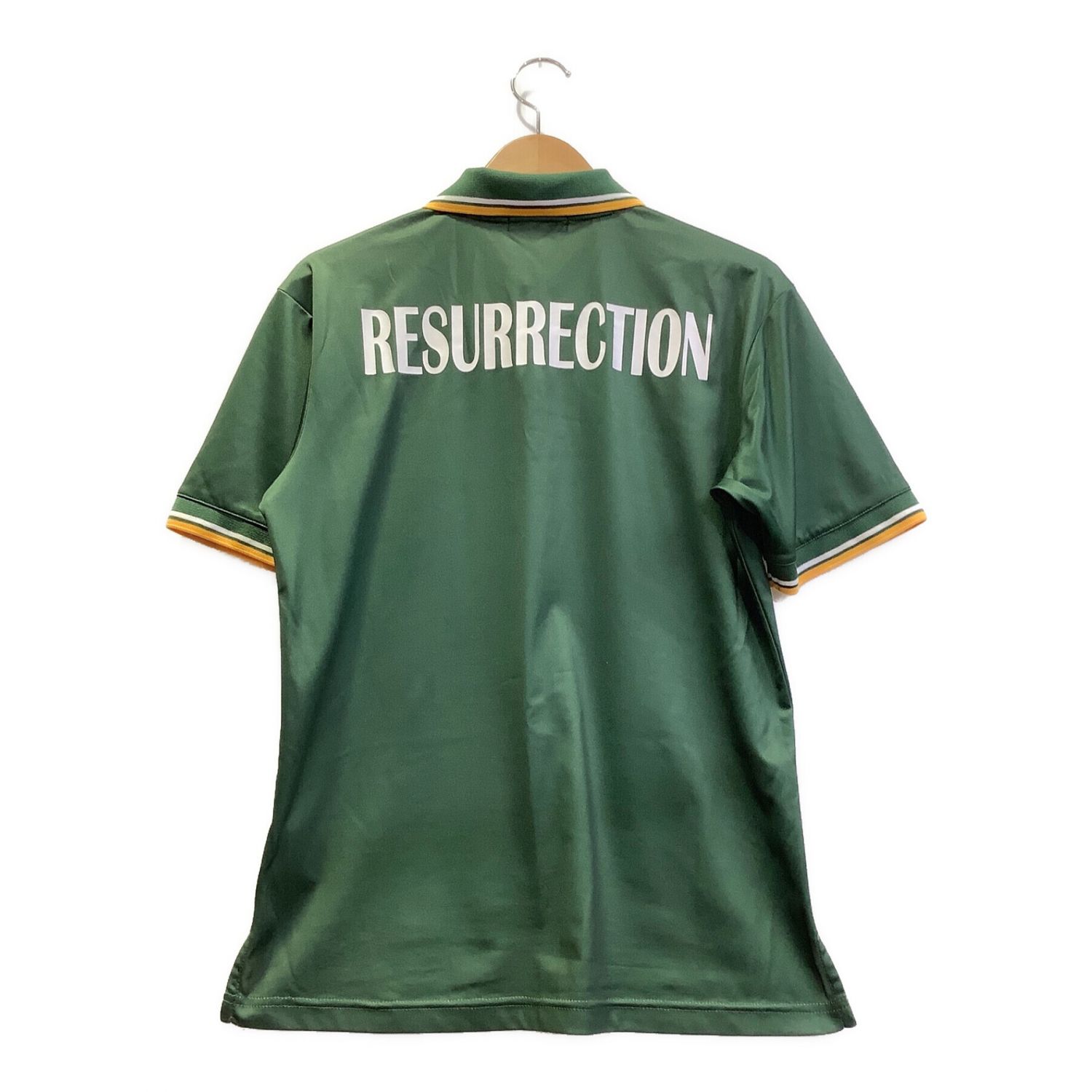 Resurrection (レザレクション) ゴルフウェア(トップス) メンズ SIZE M グリーン×イエロー 21SS ポロシャツ｜トレフ