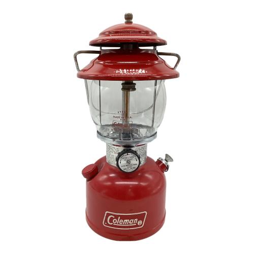 Coleman (コールマン) ガソリンランタン 1980年6月製 PYREXグローブ 赤ランタン最終 200A ブラックバルブ/ホワイトボーダー