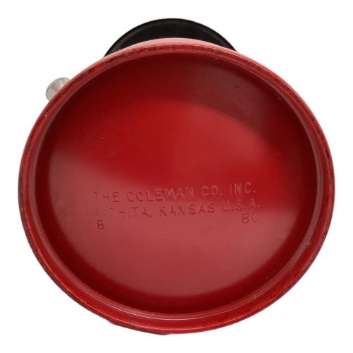 Coleman (コールマン) ガソリンランタン 1980年6月製 PYREXグローブ 赤ランタン最終 200A ブラックバルブ/ホワイトボーダー