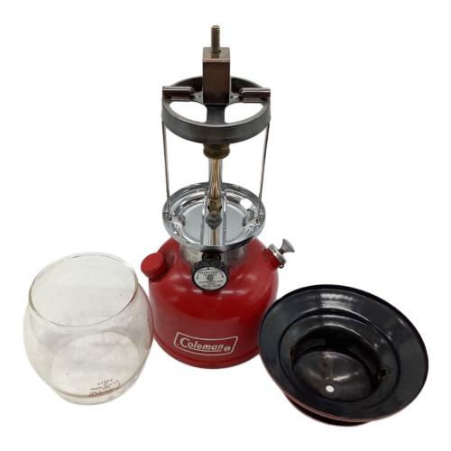 Coleman (コールマン) ガソリンランタン 1980年6月製 PYREXグローブ 赤