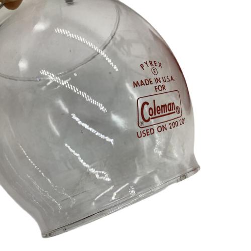 Coleman (コールマン) ガソリンランタン 1980年6月製 PYREXグローブ 赤ランタン最終 200A ブラックバルブ/ホワイトボーダー