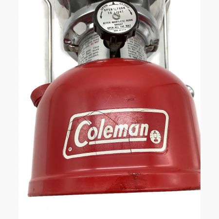 Coleman (コールマン) ガソリンランタン 1980年6月製 PYREXグローブ 赤ランタン最終 200A ブラックバルブ/ホワイトボーダー