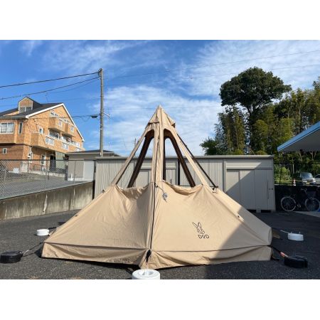 DOD (ディーオーディー) モノポールテント 廃盤品 ポリコットン T3-600-TN レンコンテント 390×390×260㎝ 3-5人用