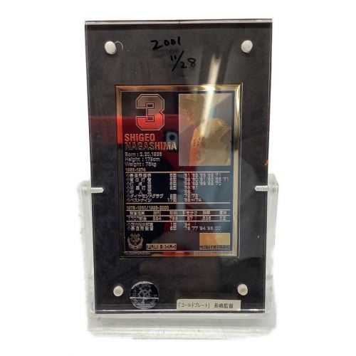 読売ジャイアンツ (ヨミウリジャイアンツ) 応援グッズ ゴールドプレート 長嶋茂雄