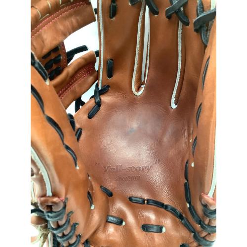 Yell-story 硬式グローブ 28m ブラウン 内野用