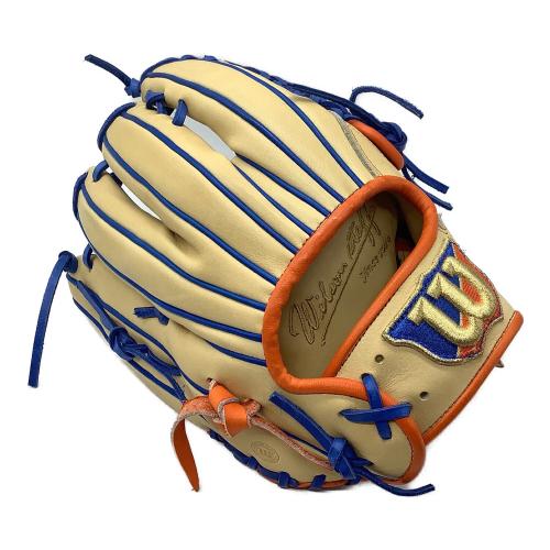 Wilson (ウィルソン) 軟式グローブ ベージュ DUAL TECHNOLOGY ケース付 内野用 PROーSTOCK leather