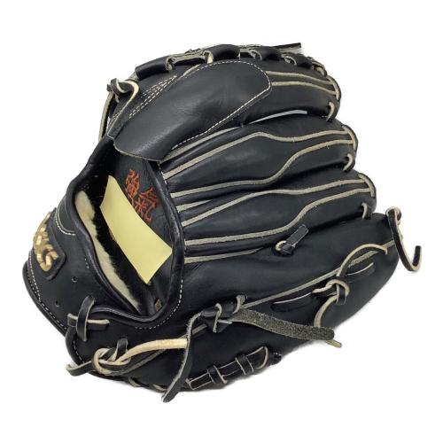 asics (アシックス) 硬式グローブ 約29cm ブラック ゴールドステージ 投手用 左投げ用 BOGNN1