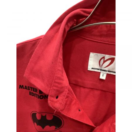 MASTER BUNNY EDITION (マスターバニーエディション) ゴルフウェア(トップス) メンズ SIZE LL レッド バットマンコラボ  ポロシャツ
