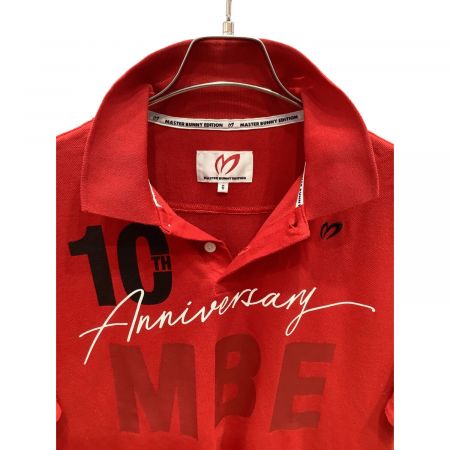 MASTER BUNNY EDITION (マスターバニーエディション) ゴルフウェア(トップス) メンズ SIZE LL レッド 10周年 ポロシャツ