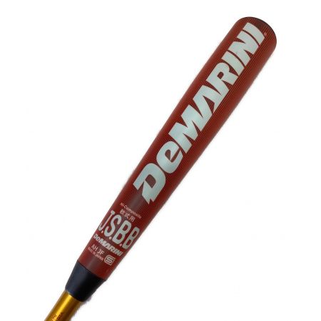 DeMARINI (ディマリニ) 軟式バット 84cm/6.9cm レッド×ゴールド K-POINT JRSKP8474