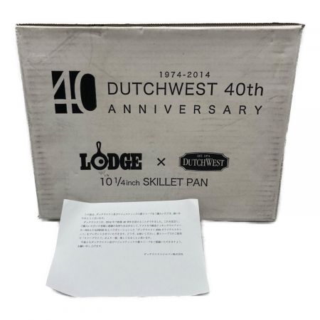 LODGE×DUTCHWEST スキレット 10 1/4インチ 40周年記念