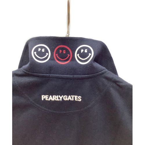 PEARLY GATES (パーリーゲイツ) ゴルフウェア(トップス) レディース SIZE S ネイビー ニコちゃん ポロシャツ カモフラージュ 055-7260754