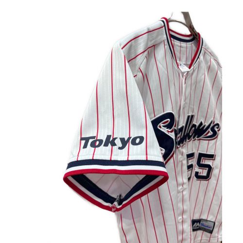 東京ヤクルトスワローズ (トウキョウヤクルトスワローズ) 応援グッズ SIZE M ホワイト×レッド ユニフォーム 村上宗隆 ＃55