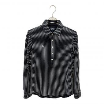 PEARLY GATES (パーリーゲイツ) ゴルフウェア(トップス) メンズ SIZE M ホワイト×ブラック ベアフロート 長袖カットソープルオーバー・2023年モデル 長袖カットソー 053-3261903