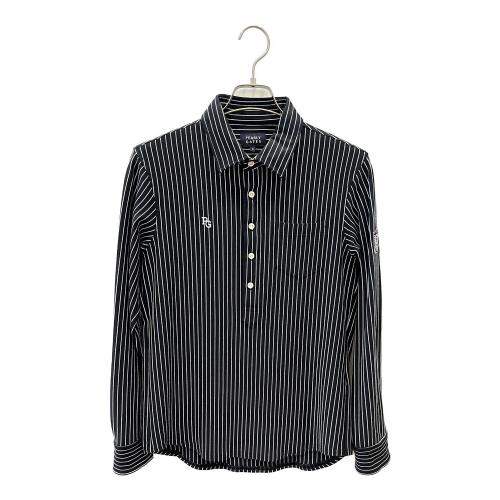 PEARLY GATES (パーリーゲイツ) ゴルフウェア(トップス) メンズ SIZE M ホワイト×ブラック ベアフロート 長袖カットソープルオーバー・2023年モデル 長袖カットソー 053-3261903