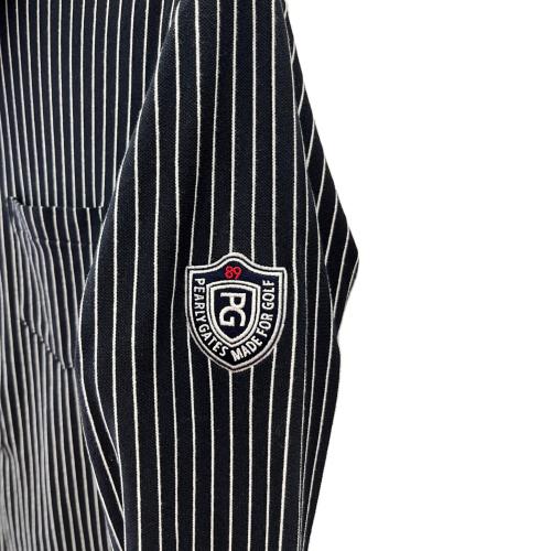 PEARLY GATES (パーリーゲイツ) ゴルフウェア(トップス) メンズ SIZE M ホワイト×ブラック ベアフロート 長袖カットソープルオーバー・2023年モデル 長袖カットソー 053-3261903
