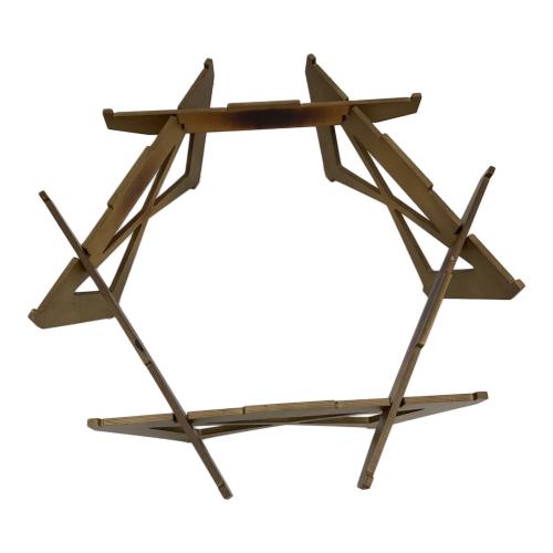 Hilander アウトドアテーブル HCA0233 ヘキサゴンテーブル Hilander (ハイランダー) アウトドアテーブル HCA0233 ブラウン ウッド