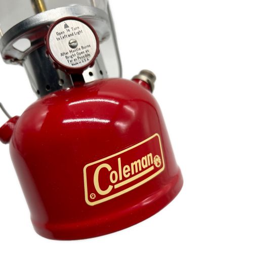 Coleman (コールマン) ガソリンランタン 1971年8月製造 未点火品 200A 後期モデル・ホワイトボーダー・レッドバルブ 未使用品