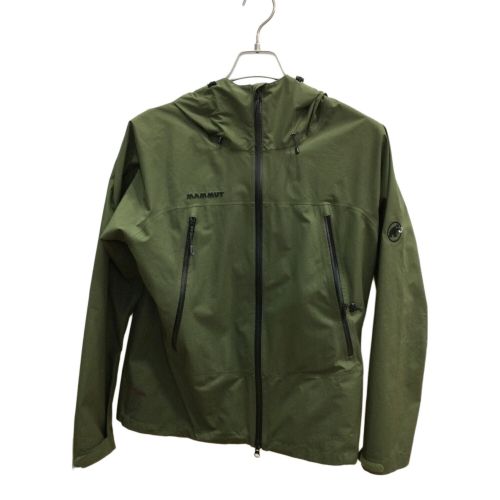 MAMMUT (マムート) トレッキングウェア(レインウェア) メンズ SIZE M カーキ×ブラック ケース付 GORE-TEX クライメイトレインスーツAF 1010-26551