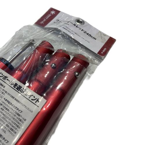 Snow peak (スノーピーク) ポール TP-002RD ウイングポールレッド240cm