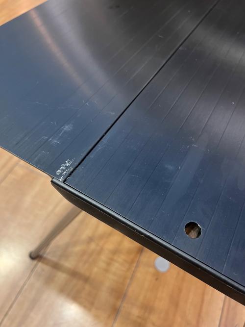 verne (ベルン) アウトドアテーブル ブラック FLAT TABLE