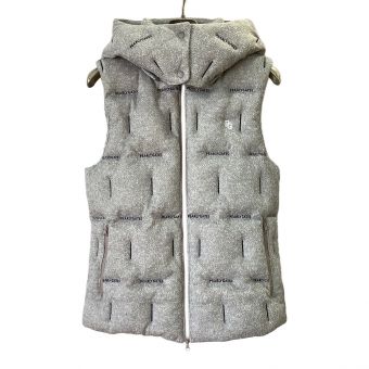 PEARLY GATES (パーリーゲイツ) ゴルフウェア(トップス) メンズ SIZE L グレー 2023年モデル クォーターリバー 中綿フルジップフーディベスト ベスト 053-3258105