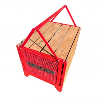 NATURE TONES (ネイチャートーンズ) アウトドアテーブル SIZE L レッド SBT-R-L サイドアップボックス&テーブル