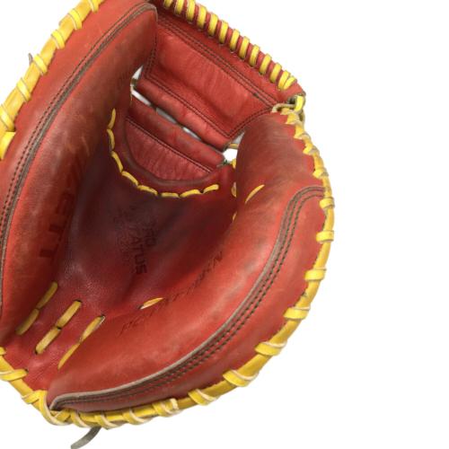 ZETT (ゼット) 硬式グローブ 約32cm レッド オーダーグローブ キャッチャーミット