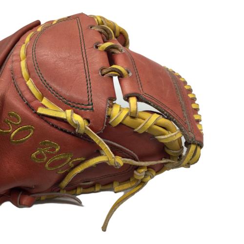 ZETT (ゼット) 硬式グローブ 約32cm レッド オーダーグローブ キャッチャーミット