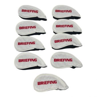 BRIEFING (ブリーフィング) ヘッドカバー ホワイト×レッド 5.6.7.8.9.P.A.S.X