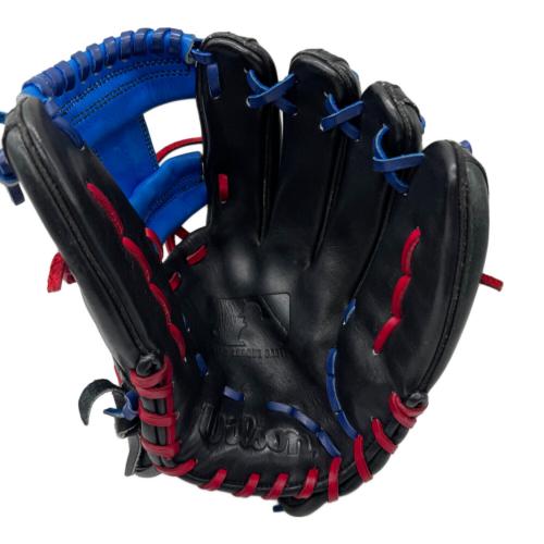 Wilson (ウィルソン) 軟式グローブ ブラック×ブルー ハンリー・ラミレスモデル HR13