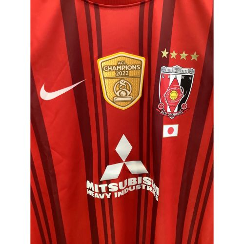 浦和レッズ (ウラワレッズ) サッカーユニフォーム メンズ SIZE M レッド 2022-2023シーズンACL優勝バッチ有 23-24シーズン