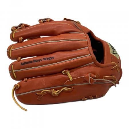 YGS (山本グラブスタジオ) 硬式グローブ 約28cm オレンジ 埼玉武州和牛