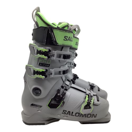 SALOMON (サロモン) スキーブーツ メンズ 25-25.5cm グレー×ブラック×グリーン 294mm S PRO ALPHA