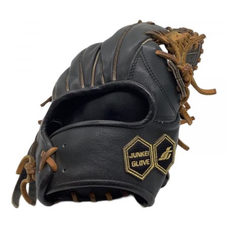 JUNKEI GLOVE 硬式グローブ 32cm ブラック 小指2本 ケース付 HFBレザー