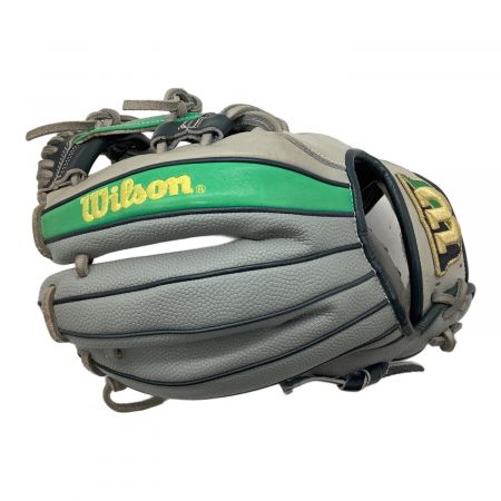 Wilson (ウィルソン) 軟式グローブ グレー 小指2本 デュアル 87型 外崎