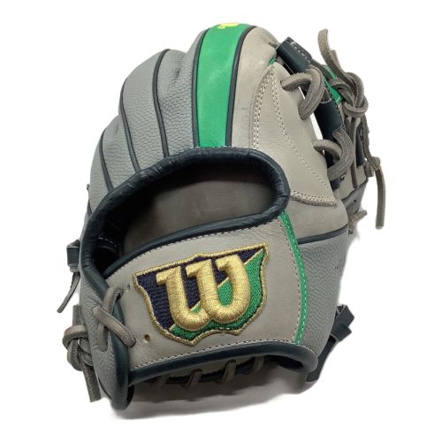 Wilson (ウィルソン) 軟式グローブ グレー 小指2本 デュアル 87型 外崎モデル Wannabe Hero RHW87H