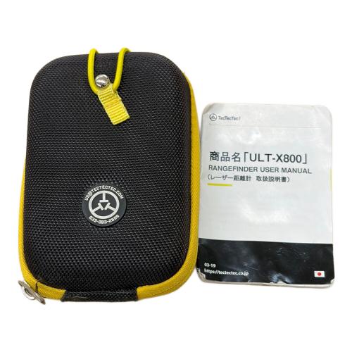 TecTecTec! (テックテックテック) ゴルフ距離測定器 シリコンケース・収納ケース付 ブラック×ホワイト ULT-X800