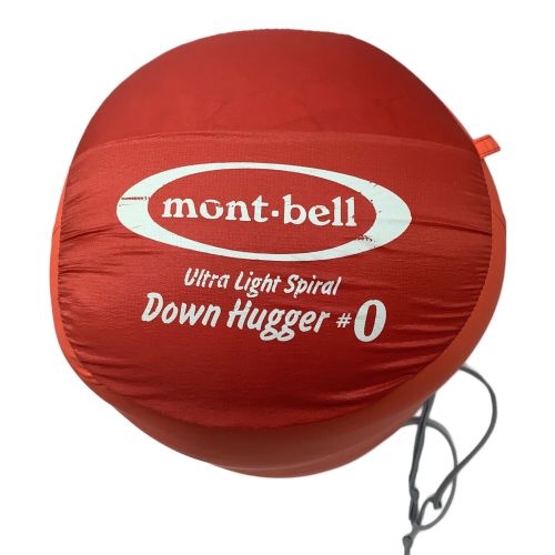 mont-bell (モンベル) ダウンシュラフ レッド 1121788 U.L.スパイラルダウンハガー#0 【冬用】 ～183cmまで