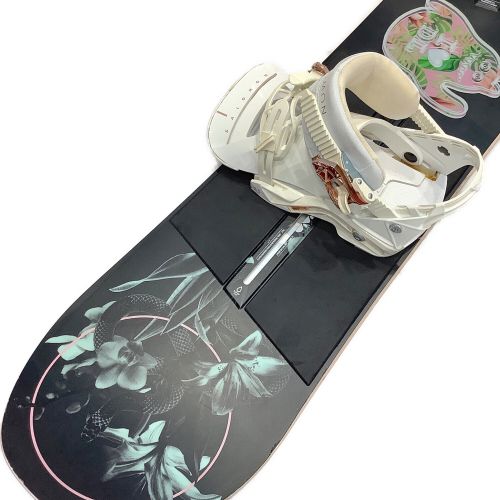 BURTON （バートン） スノーボード 141cm ブラック 19-20モデル M6 キャンバー REWIND ビンディング(SALOMON MIRAGE)付