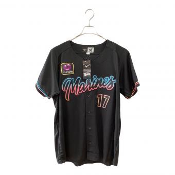 千葉ロッテマリーンズ (チバロッテマリーンズ) ユニフォーム XLサイズ ブラック ブラックサマー 12JRMM7209