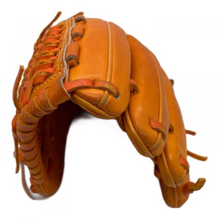 ZETT (ゼット) 軟式グローブ オレンジ 佐藤刻印 プロステイタス 内野用