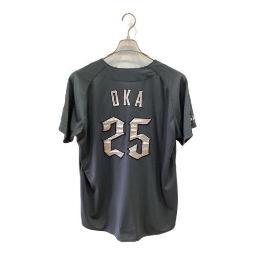 千葉ロッテマリーンズ (チバロッテマリーンズ) 応援グッズ Lサイズ グレー NEO CLASSIC EDITION2024 ユニフォーム 岡大海【25】 レプリカ