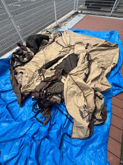 OGAWA (オガワ) ツールームテント Orange別注 56-3637 アポロン T/C 約585x320x205cm 3～5人用 TC素材