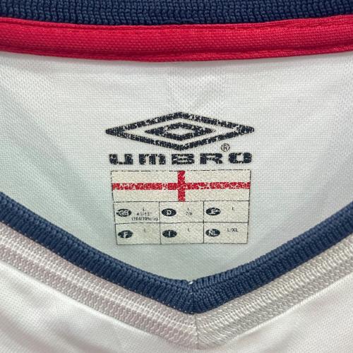 イングランド代表 (イングランドダイヒョウ) サッカーユニフォーム メンズ SIZE L ホワイト 【6】ジョン・テリー 2001シーズン ホーム