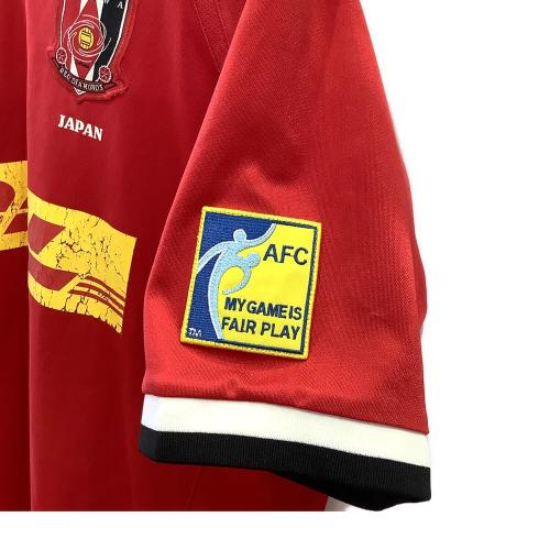浦和レッズ (ウラワレッズ) サッカーユニフォーム メンズ SIZE L レッド 2007年シーズン ACL ホームユニフォーム