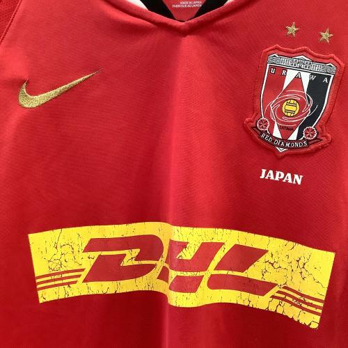 浦和レッズ (ウラワレッズ) サッカーユニフォーム メンズ SIZE L レッド 2007年シーズン ACL ホームユニフォーム