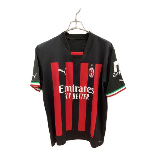 ACミラン (エーシーミラン) サッカーユニフォーム メンズ SIZE L レッド×ブラック 2022-2023シーズン ホーム 765824-01