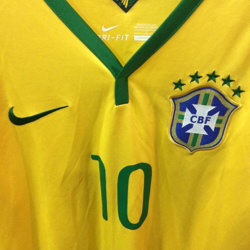 ブラジル代表 サッカーユニフォーム メンズ SIZE L イエロー 【10】ネイマール 2014～2015シーズン・ホーム 575280-703