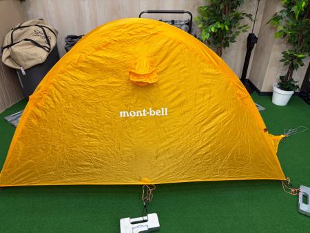 美品 モンベル ステラリッジテント1 旧型 イエロー ソロ ツーリング 登山 mont-bell (モンベル) ソロテント 1122475 サンライトイエロー・旧型